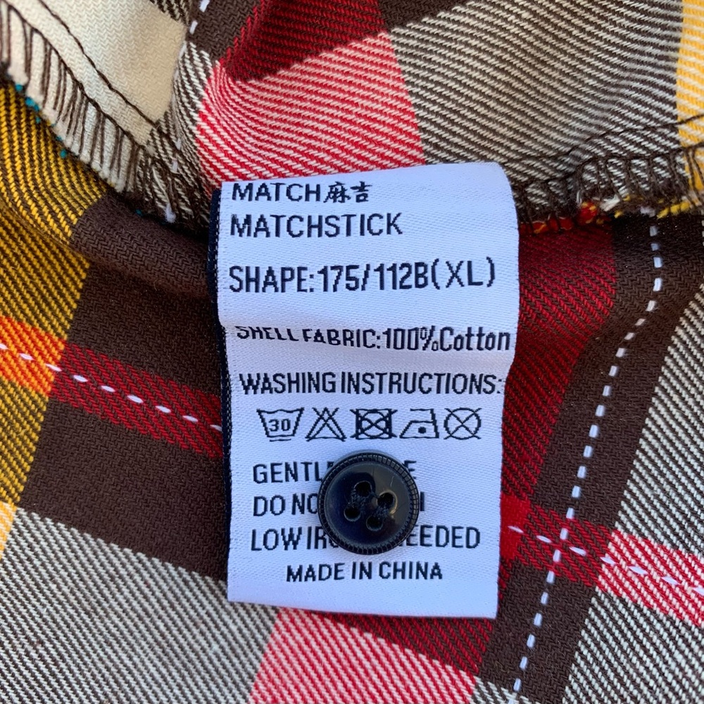 Matchstick Argus Multicolor Plaid Flannel Long-Sleeve Button-Up Shirt Women’s XL - Picture 7 of 8